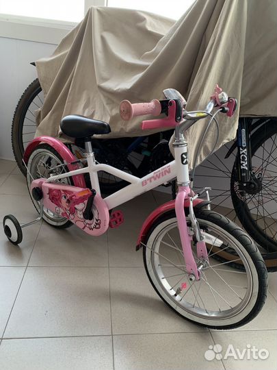 Велосипед для девочки Decathlon B'twin розовый