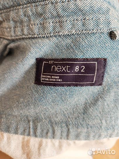 Джинсовая рубашка next 86-92