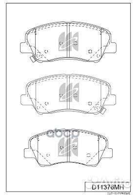 Колодки тормозные дисковые + противоскрипные пл