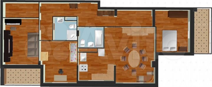 3-к. квартира, 109,9 м², 5/17 эт.