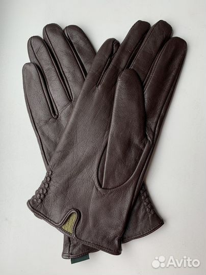 Перчатки женские кожаные