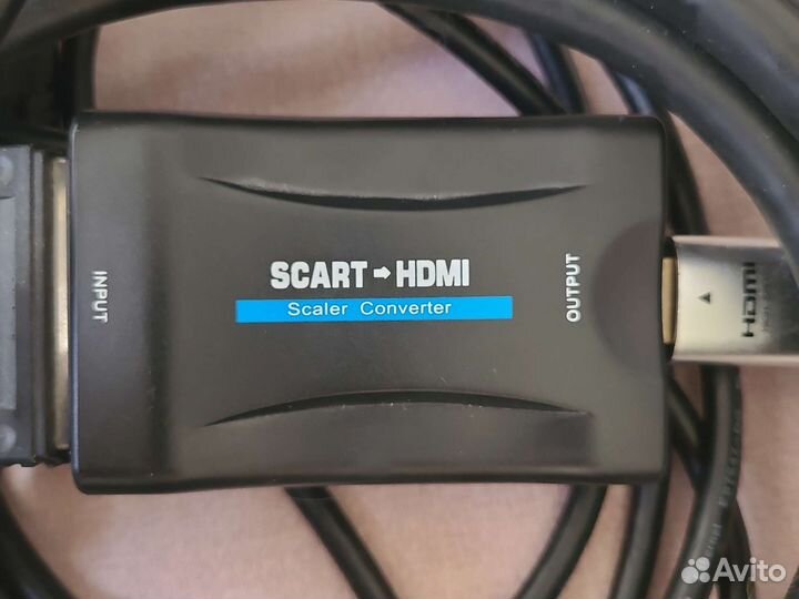 Конвертер scart - hdmi преобразователь