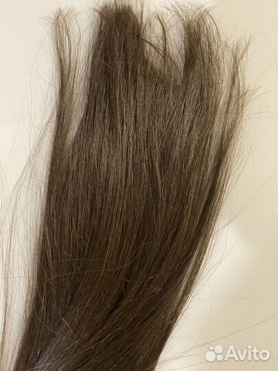 Волосы на заколках натуральные