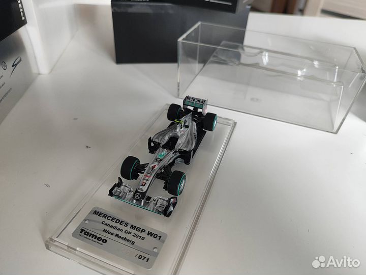 1/43 Tameo F1 Mercedes-Benz w01 Canadian gp nico r