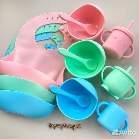 Силиконовая посуда для малышей