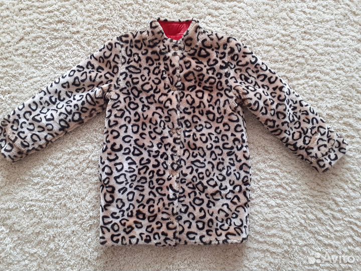 Куртка двухсторонняя для девочки демисезонная