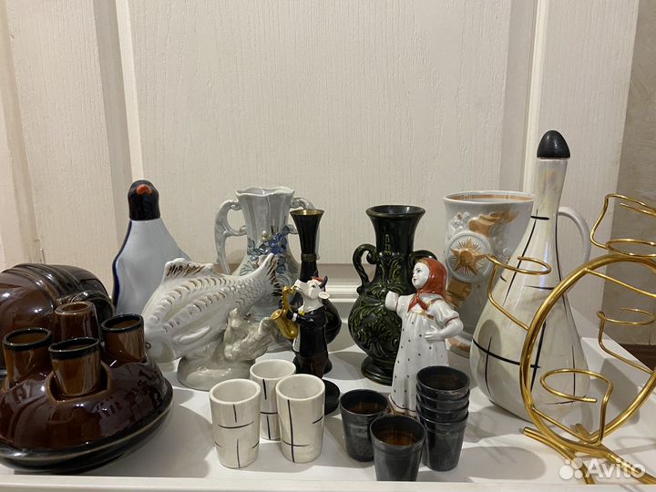 Посуда вазы статуэтки СССР