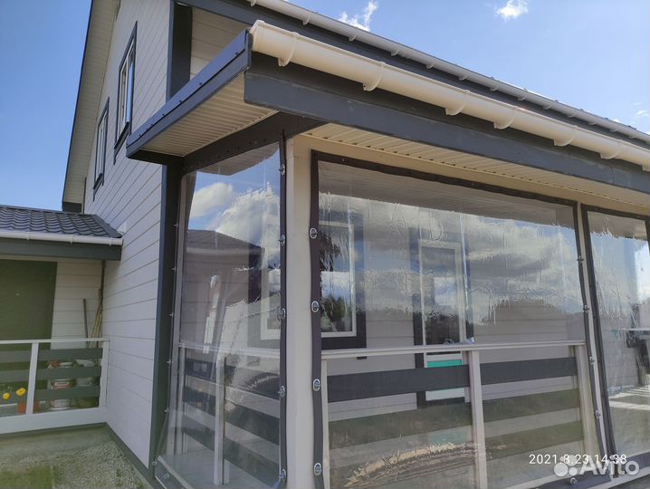 Мягкие окна для беседки