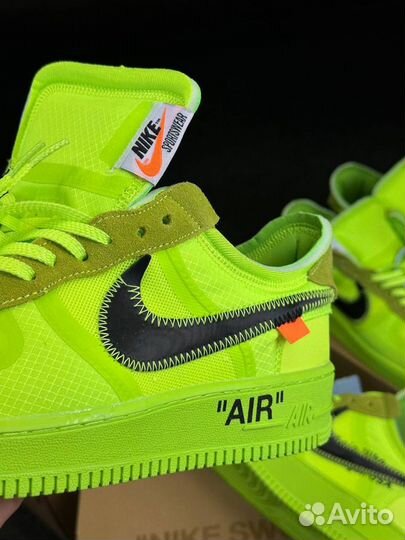 Кроссовки nike air force 1 off white low volt