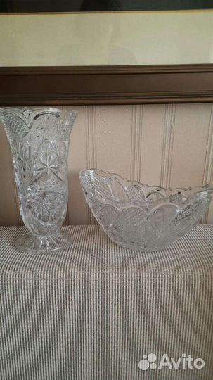 Хрустальная ваза для цветов