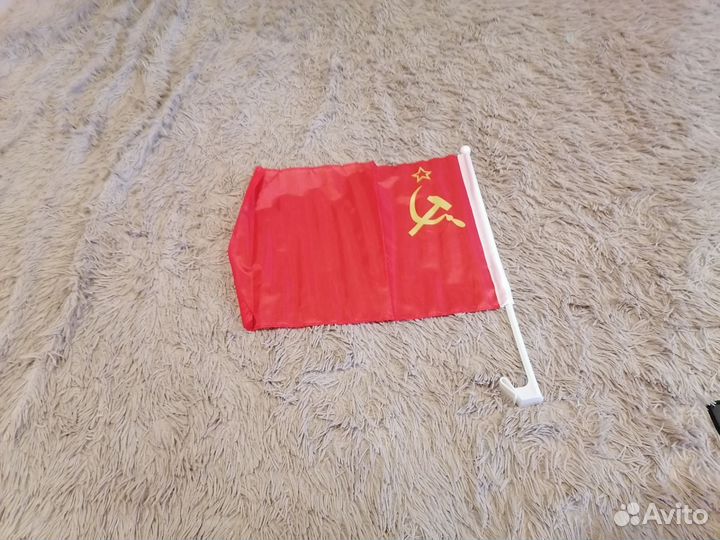 Флаг с креплением 40 на 30 на авто