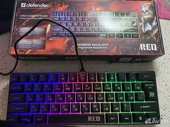 Игровая клавиатура с подсветкой