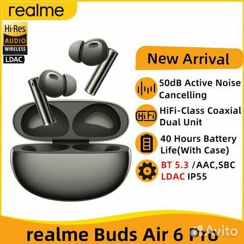 Bluetooth наушники Realme Buds Air 6/6 Pro