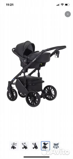Коляска 3 в 1 Delorean