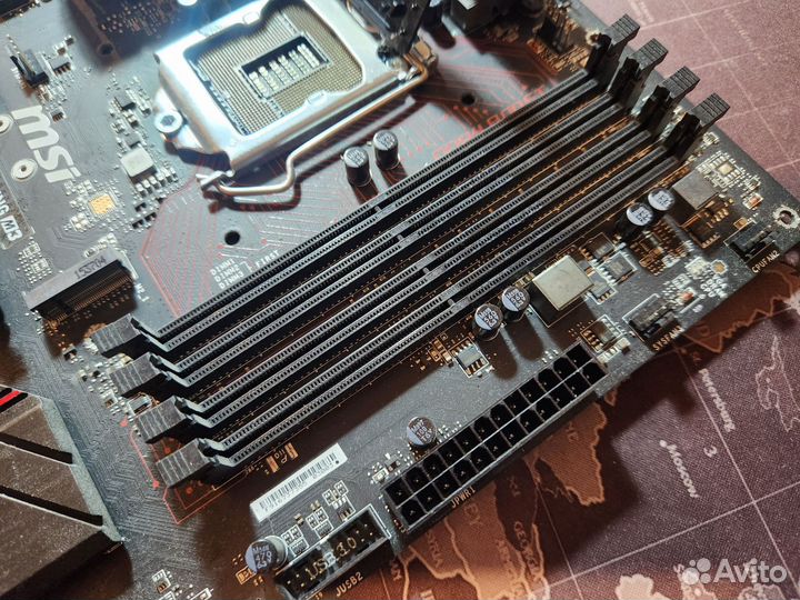 Материнская плата lga 1151 чипсет Z170 на запчасти