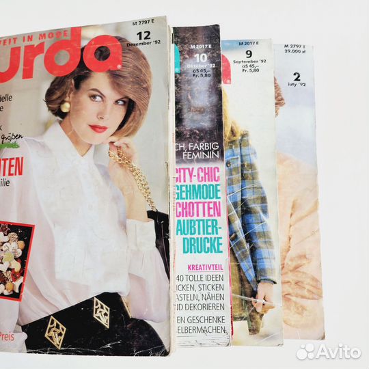 Burda Moden Бурда немецкие издания 1992