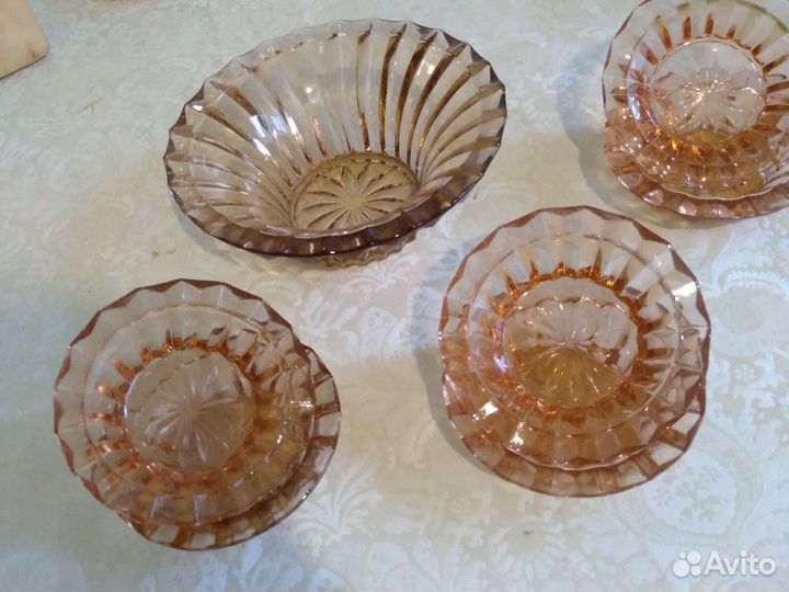 Набор карамельное стекло