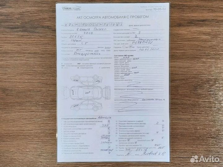 Renault Duster 1.5 МТ, 2020, 86 535 км