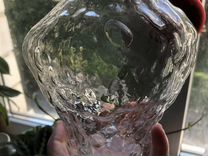 Ваза hm home стекло мятая с пузырями ассиметричная
