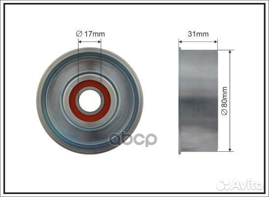 Ролик натяж-ля ремня 500085 caffaro