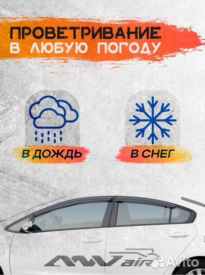 Дефлекторы окон Ford Focus 3