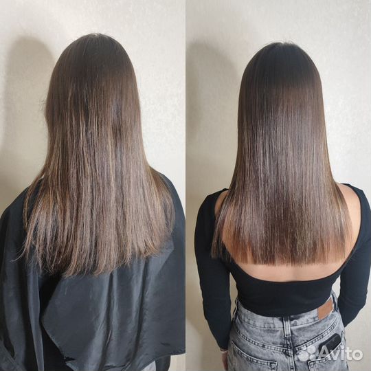 Кератиновое выпрямление нанопластика ботокс волос