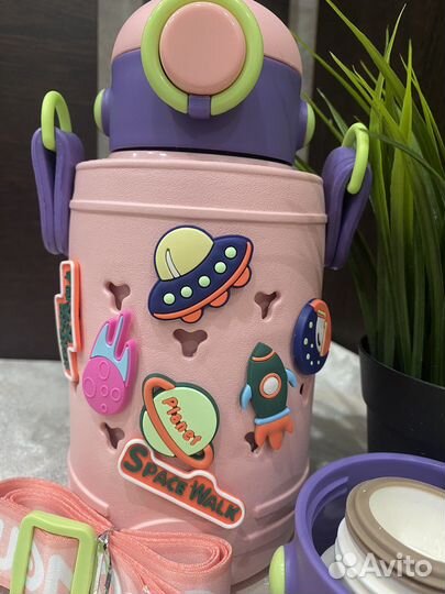 Детский термос с трубочкой. Новый. 500 мл