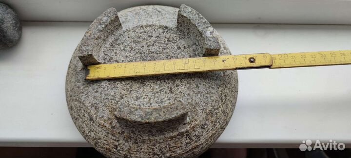 Гранитная ступка и пестик. мексиканская