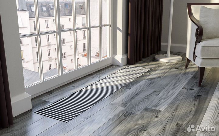 Конвектор в пол KWH 250-105-3700 мощность 1885 Вт