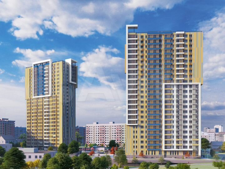 1-к. квартира, 45,2 м², 12/24 эт.