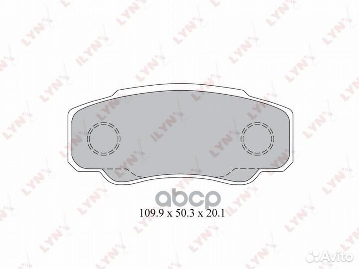Колодки тормозные дисковые зад BD2217 lynxauto