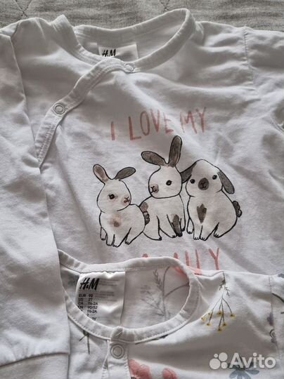 Пакет вещей на девочку 86-92 H&M
