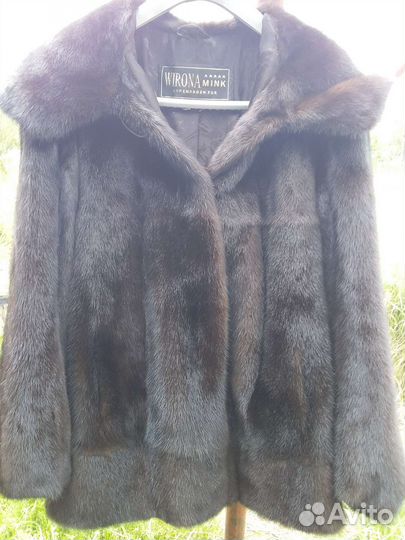 Шуба норковая с капюшоном