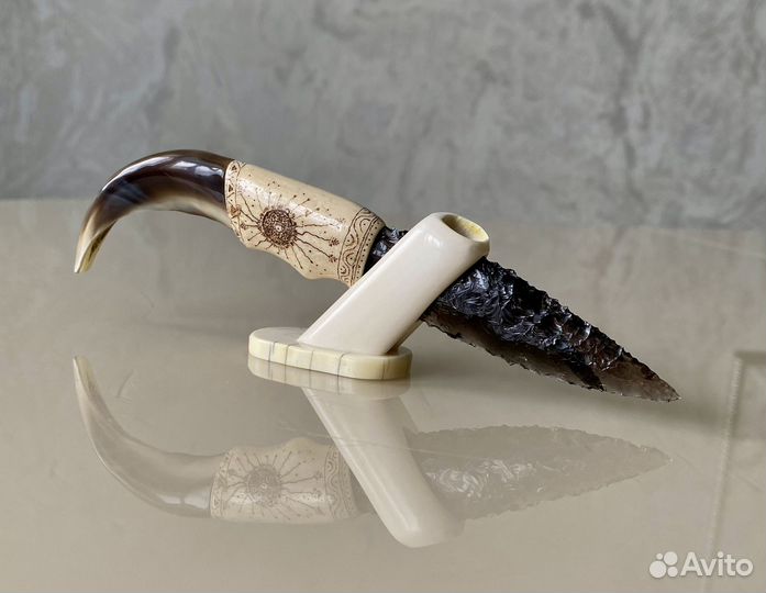 Нож обсидиановый. Сувениры Камчатки