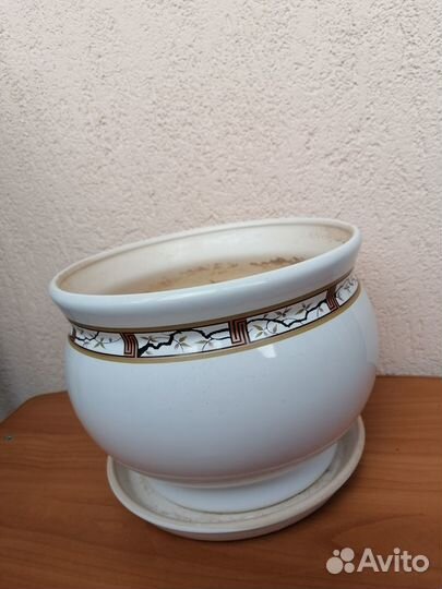 Горшок для цветов керамика большой