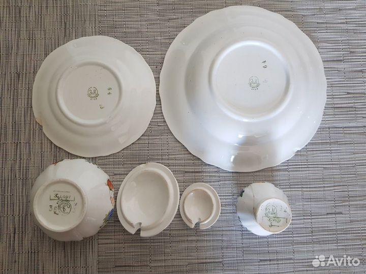 Часть сервиза зик (Конаково) под реставрацию