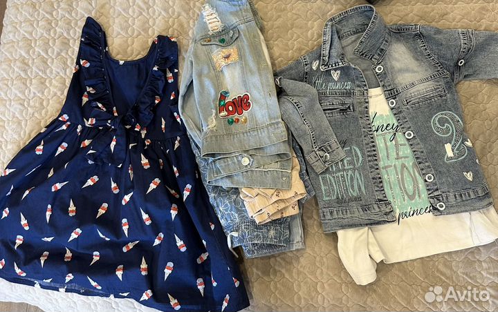 Пакет летних вещей на девочку 116-122