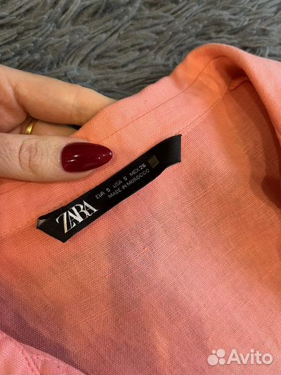 Льняное платье Zara