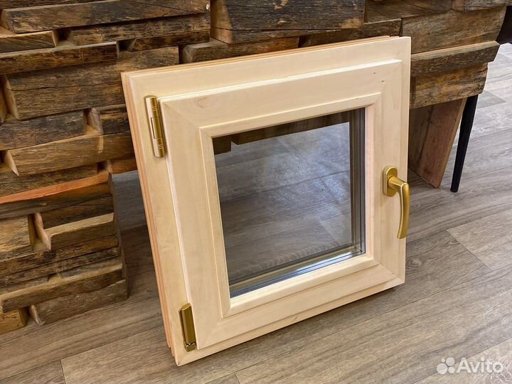 Окно деревянное для бани липа евроокно
