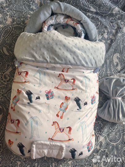 Конверт на выписку для мальчика зима