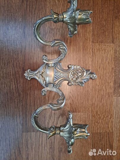 Подсвечник настенный бронза времен СССР