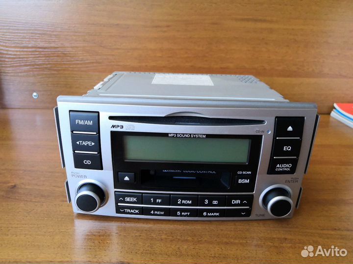 Hyundai Santa fe II. Штатная магнитола