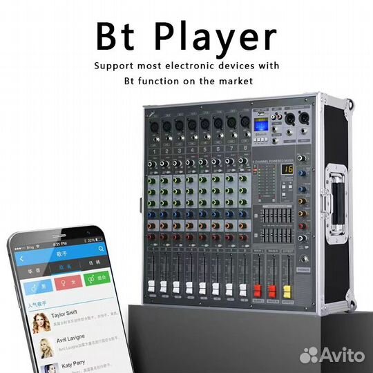 Микшерный пульт с усилителем