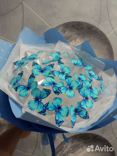 Букет из 25 бабочек светящийся