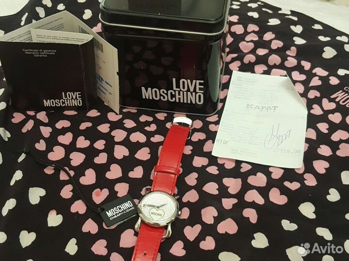 Часы moschino оригинал с чеком б.у