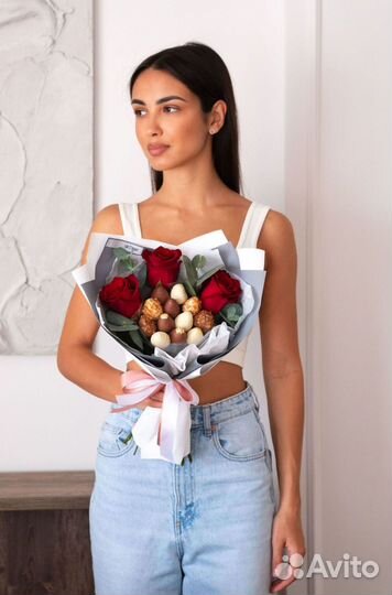 Букеты с клубники в шоколаде