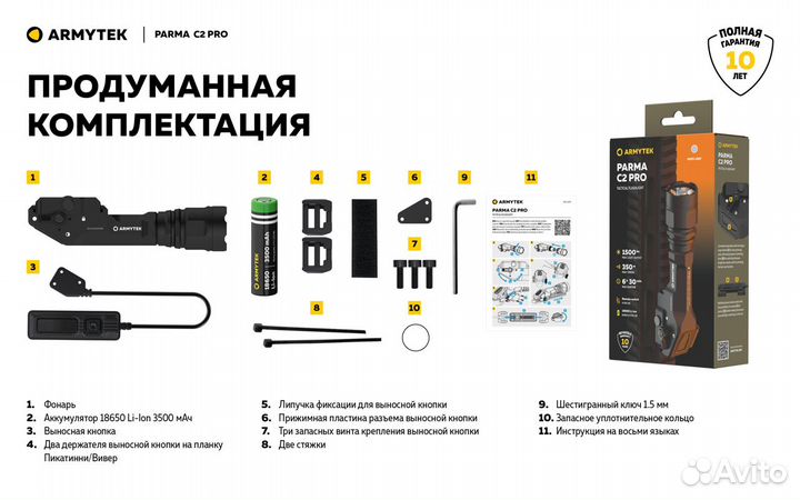 Armytek parma C2 PRO