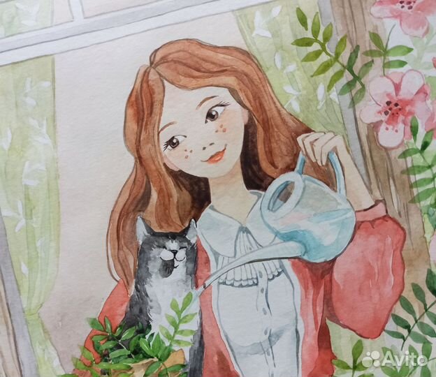 Картина акварель