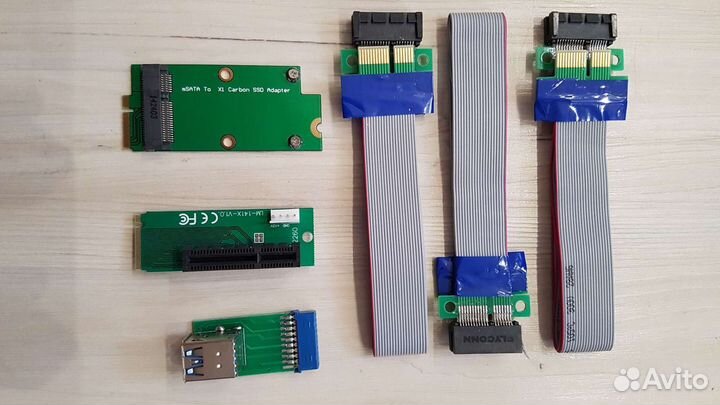 Запчасти для компьютера (mSata, Riser, SSD, Fan)