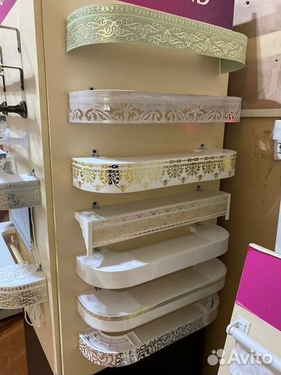 Карнизы для штор, рулонные шторы, жалюзи